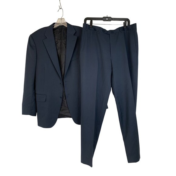 Canali Mens Navy Wool Suit 2-Piece Set 40R Italy L13290/37 Classic - Picture 9 of 16